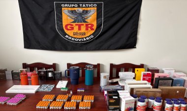 Policia Militar Rodoviaria apreende R$ 250 Mil em Medicamentos Controlados e Produtos Importados na rodovia MG 426