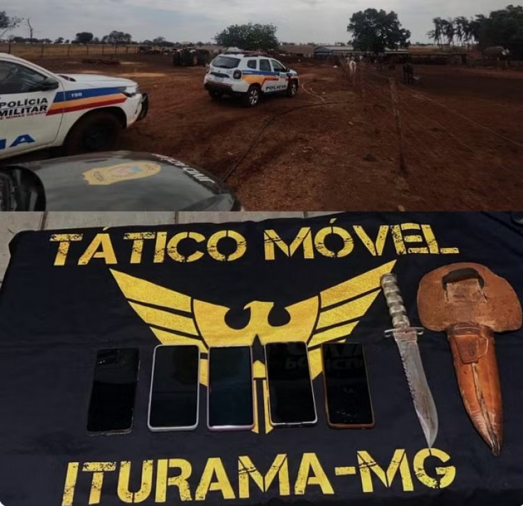 Família é detida por tentar encobrir assassinato cometido por adolescente na zona rural de Campina Verde